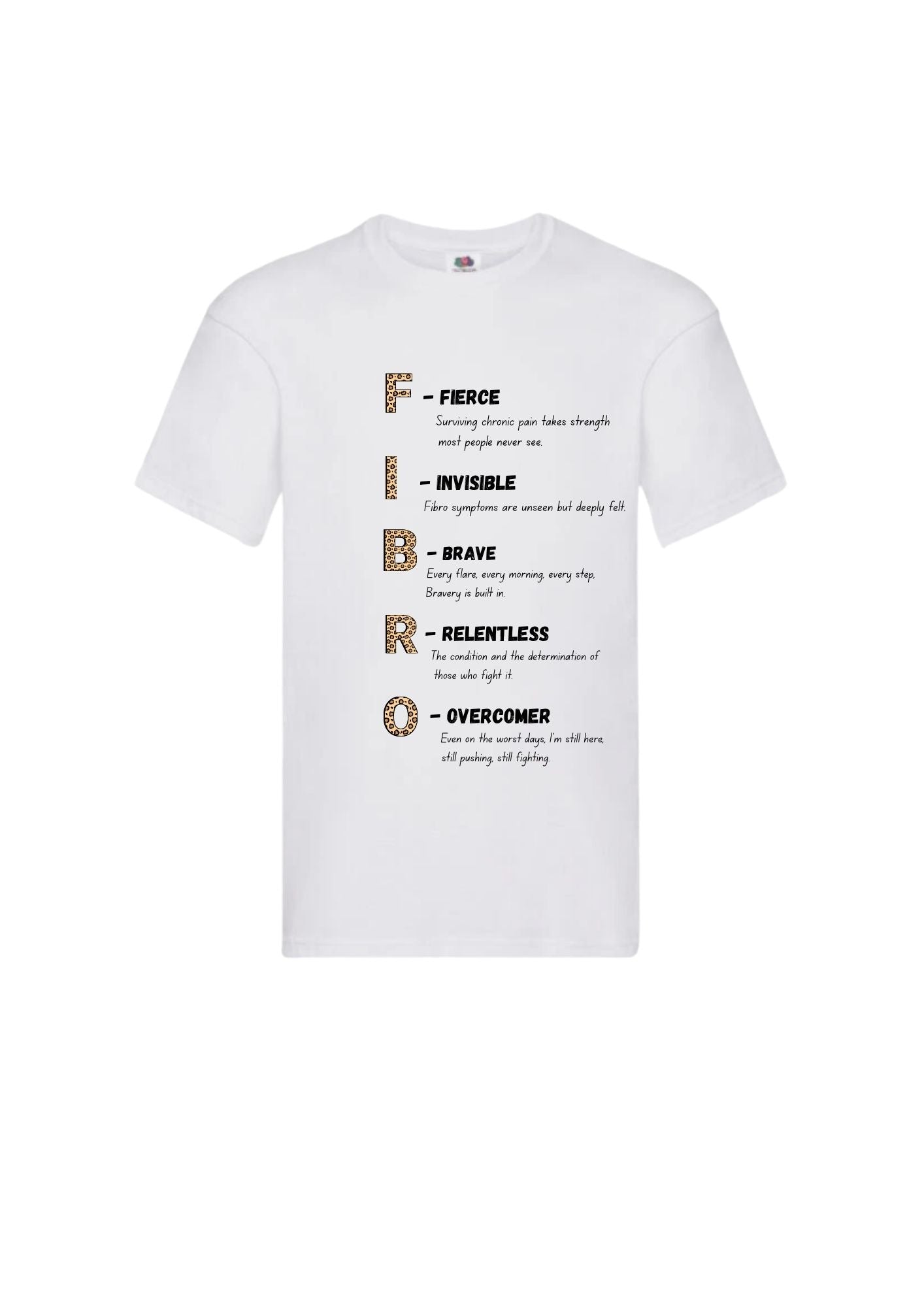 Fibromyalgia Awareness - Stirikng Print Tshirt