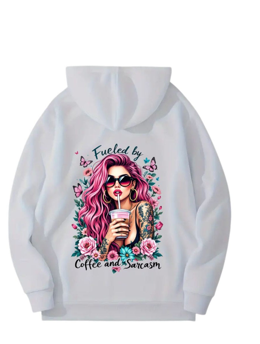 Fueled by Coffee and Sarcasm Hoodie